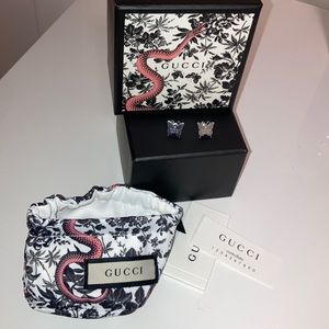Gucci butterfly earrings
